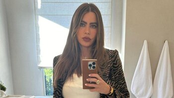 Sofía Vergara se mostró agotada