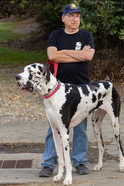 El procedimiento para medir a Minnie fue complejo, por lo que usaron una vara de caballos y su golosina favorita, la pasta de maní, para lograrlo (Guinness World Records)