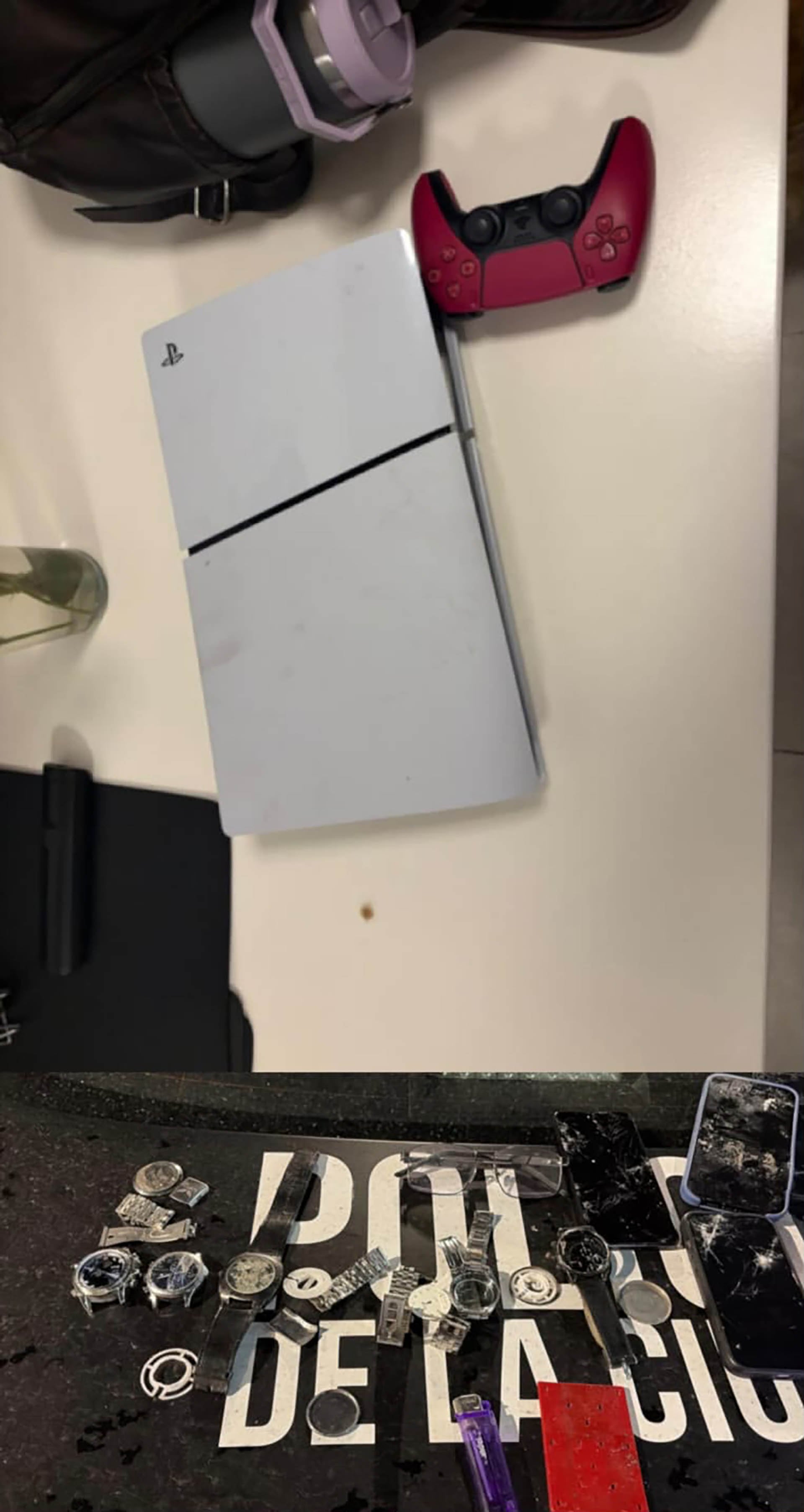 Una PlayStation 5 y relojes: el botín que la policial porteña recuperó tras las detenciones