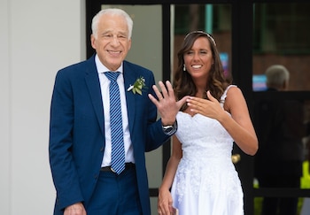 Estefanía y Cormillot se casaron