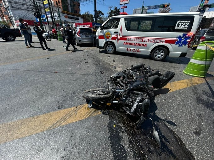Aproximadamente el 90% de los pacientes asistidos por percances viales en el Hospital General de Accidentes Ceibal corresponde a motociclistas. (Bomberos Voluntarios)