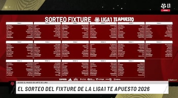 Fixture del Torneo Apertura de