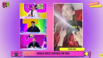 Yaco Eskenazi renuncia en vivo a ‘La Granja VIP’ y Natalie Vértiz celebra su nueva etapa profesional. Captura: YouTube +QTV.