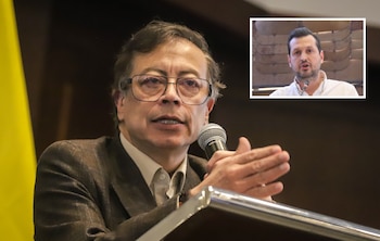 Gustavo Petro y Carlos Ríos Puerta