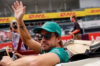 Fernando Alonso durante el GP