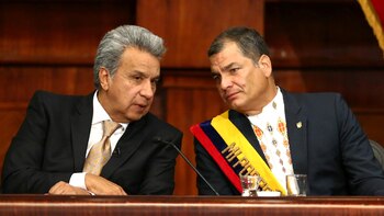 Lenín Moreno junto a Rafael