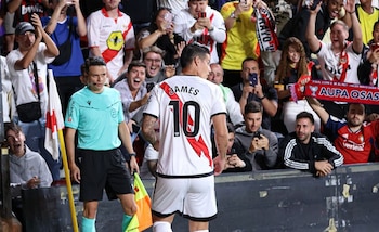 El colombiano no ha tenido el rendimiento esperado en el cuadro de Vallecas - crédito @jamesrodriguez / Instagram