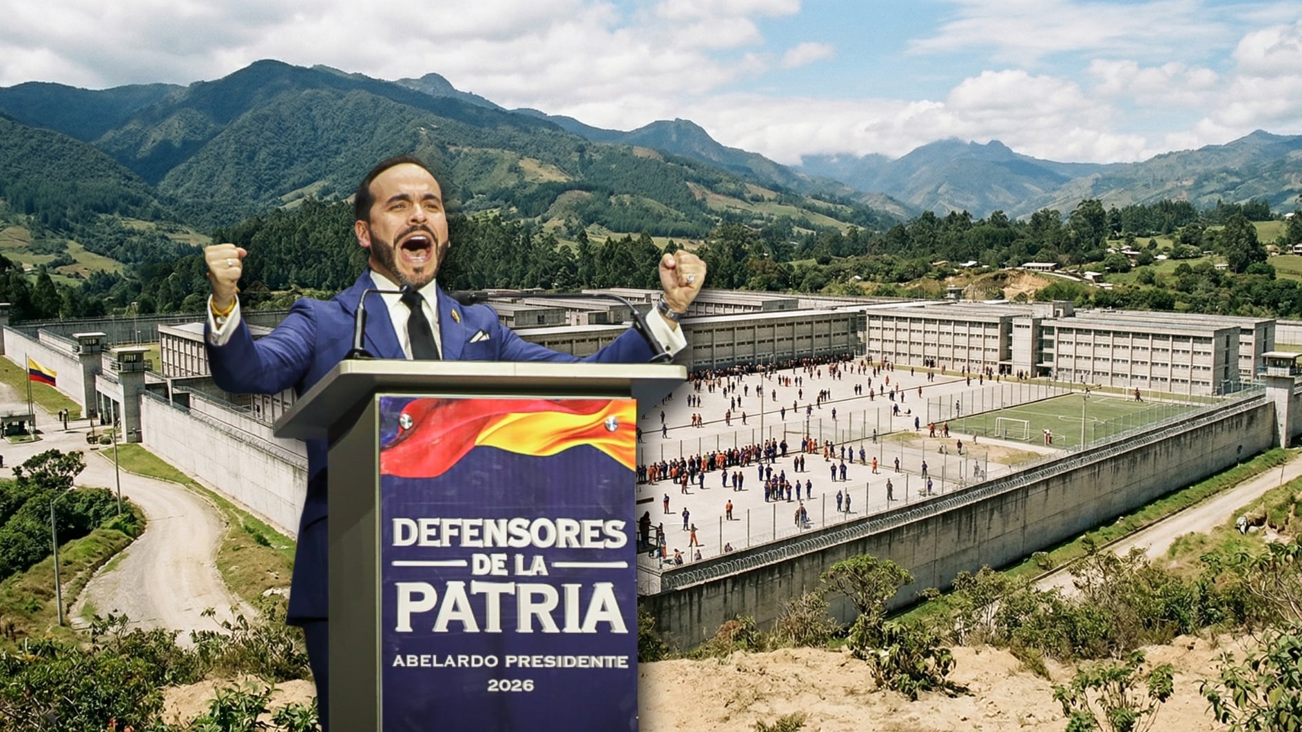 Abelardo de la Espriella propone diez megacárceles en zonas aisladas y bajo administración privada para frenar el crimen desde las cárceles.- crédito Colprensa/Cristian Bayona/VisualesIA