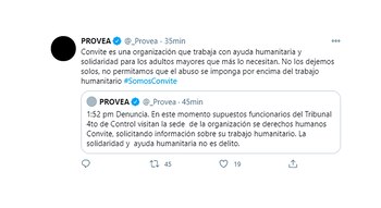 Los tuits de Provea