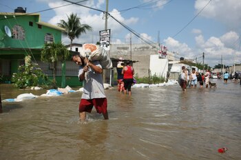 VILLAHERMOSA, TABASCO, 08NOVIEMBRE2020.- El río