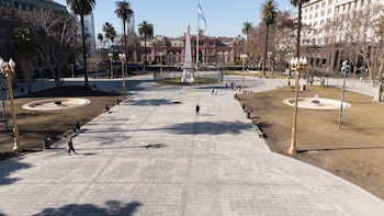 Las calles de Buenos Aires durante Argentina Egipto
