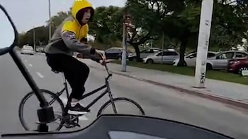 Vio a un ciclista robar