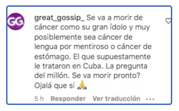 Recciones en redes sociales sobre