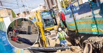 Dos obreros fueron sorprendidos durmiendo