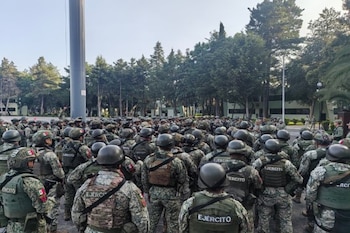 Despliegue militar en Michoacán