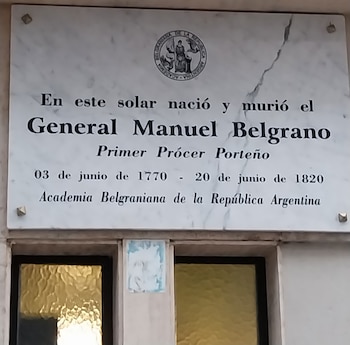 Placa Manuel Belgrano