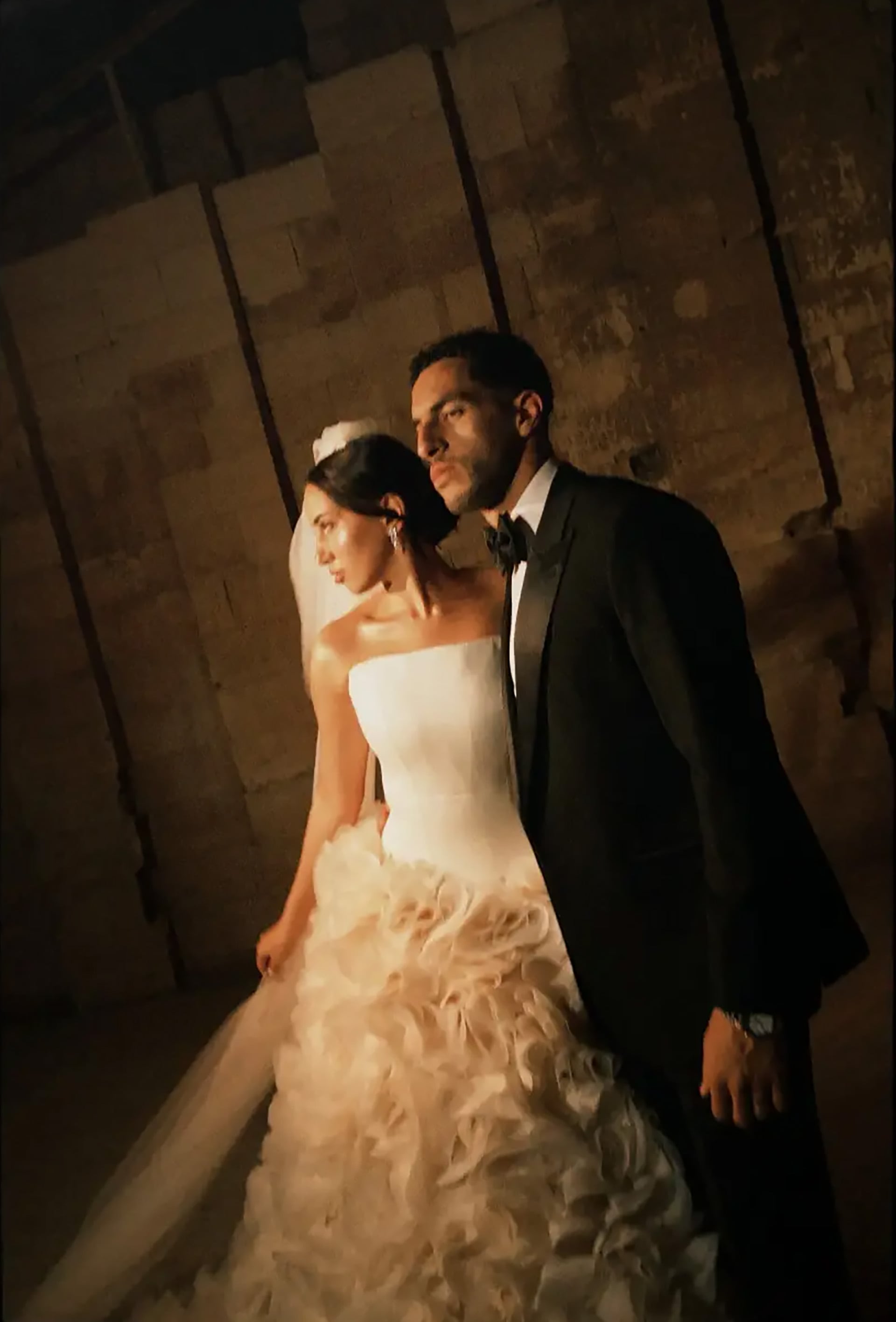 La feliz pareja, en la previa a la gran fiesta de casamiento