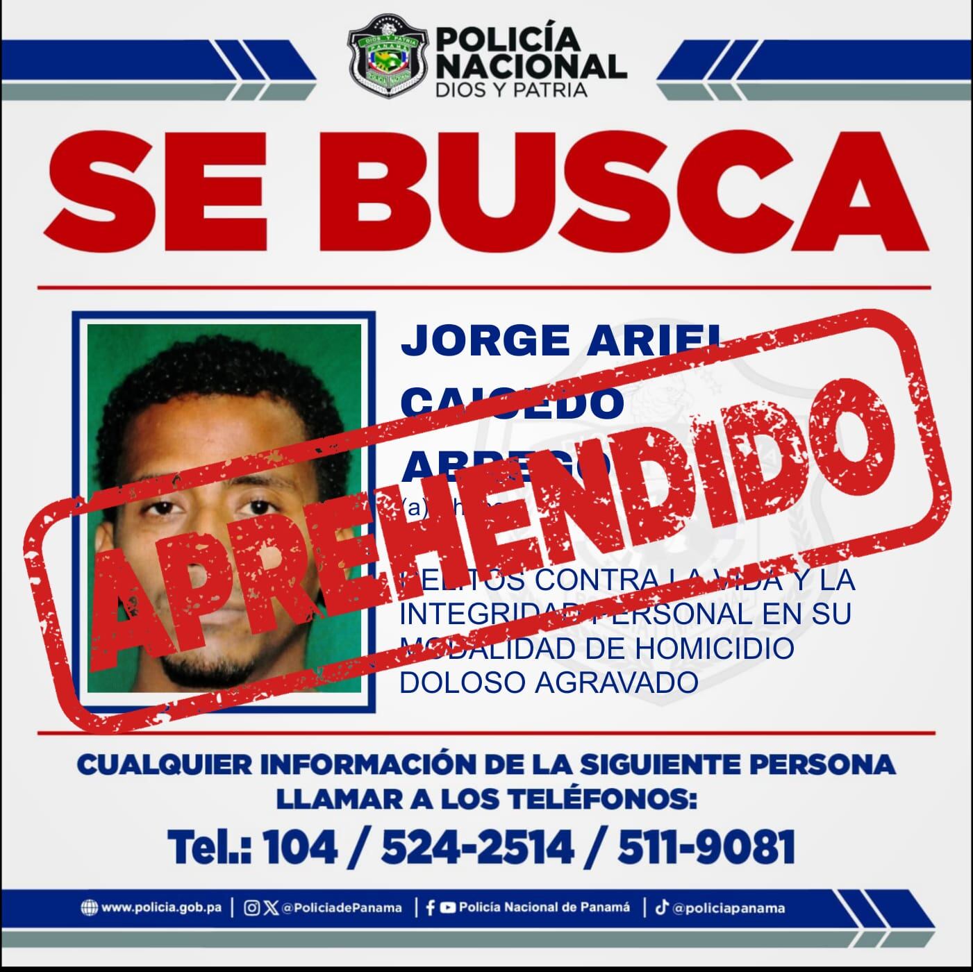 Alias “Chebo” fue capturado por la Policía Nacional tras ser vinculado a un caso de homicidio ocurrido en Pedregal en 2024. Cortesía