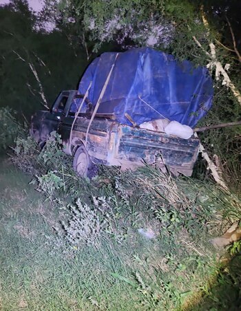 La camioneta en la que