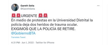 Un tuitero denuncia que dos