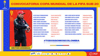 Convocatoria selección Colombia
