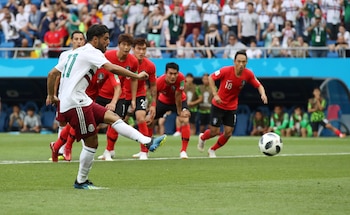 El último gol de Vela en un Mundial fue contra Corea del Sur. (REUTERS/Marko Djurica)