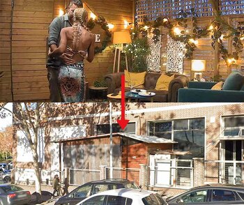 La terraza del plató de