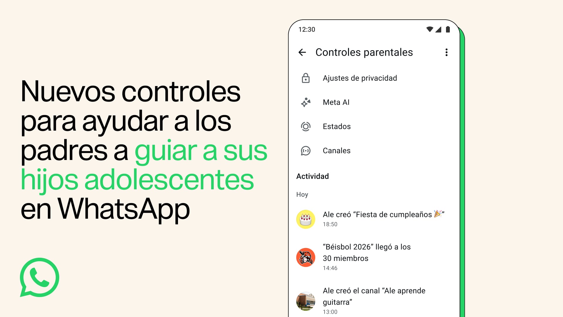 WhatsApp lanzó herramientas de control parental para administrar la privacidad en cuentas de adolescentes.