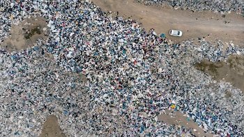 Imagen aérea del basural de