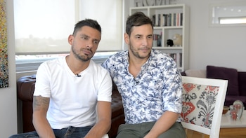 Rodrigo Lussich junto a Juan