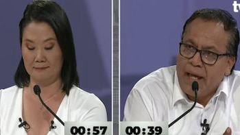 Mientras Roberto Sánchez dijo a Keiko Fujimori “usted es responsable” por becas sin presupuesto, ella lo ligó a Petroperú y allegados