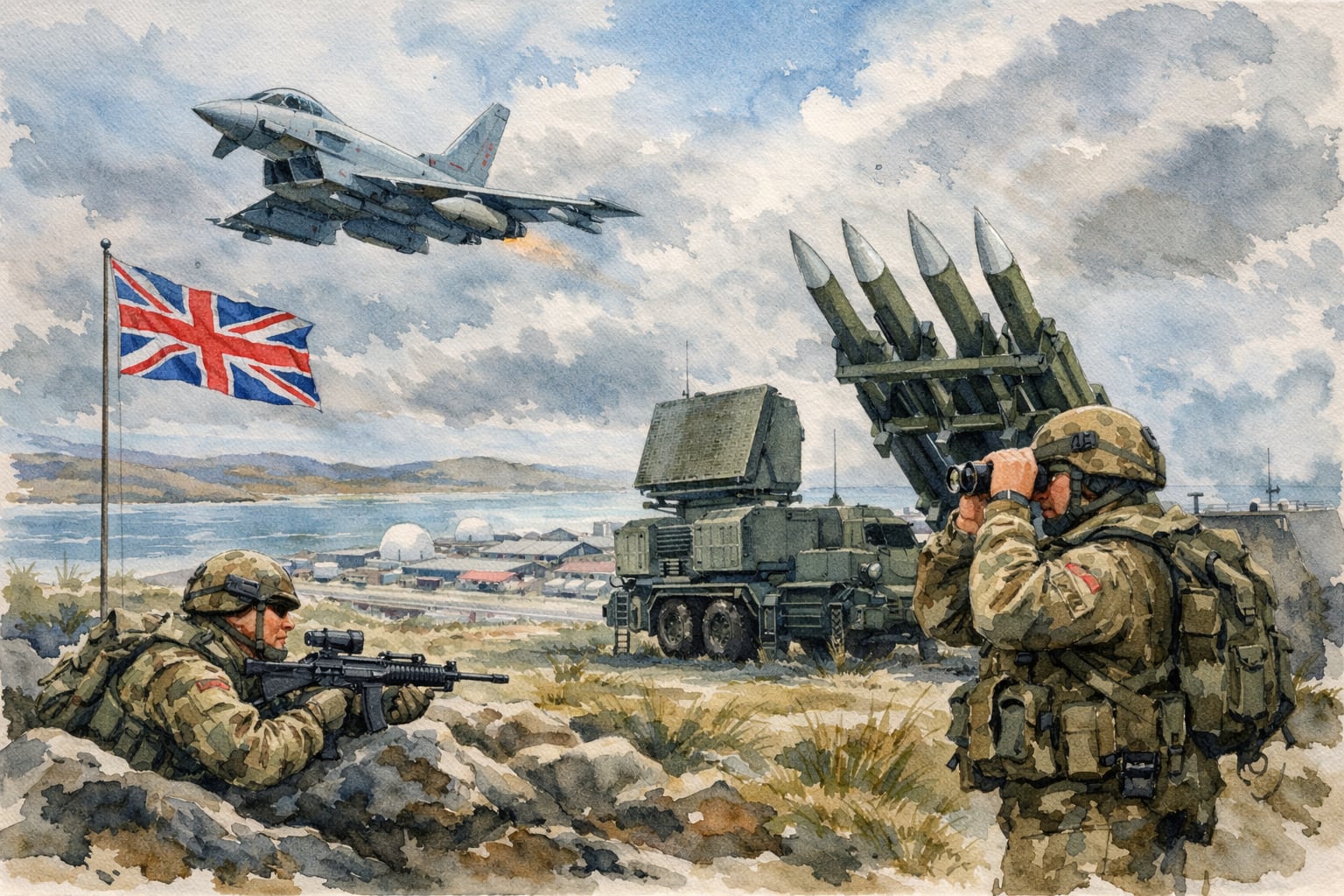 El Reino Unido refuerza la presencia militar en las Islas Malvinas tras la filtración de un memorando del Pentágono (Imagen Ilustrativa Infobae)