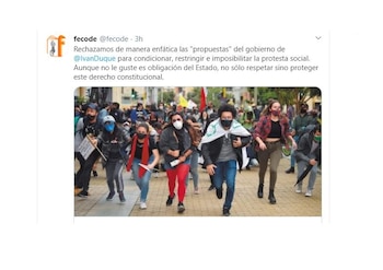 Captura trino de Fecode rechazando