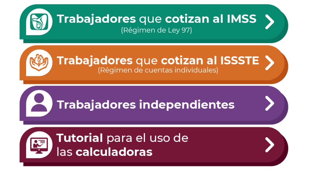 Tipos de calculadoras de pensiones