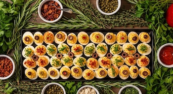 Una bandeja colorida y variada