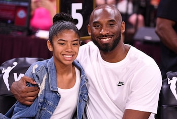 Kobe Bryant y su hija Gianna en un encuentro del WNBA All Star Game (USA TODAY Sports)