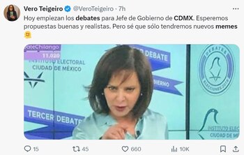 Foto: @veroteigero / X