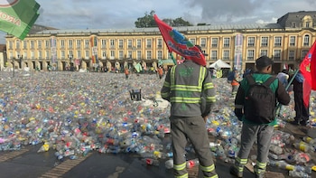 La plaza de Bolívar en
