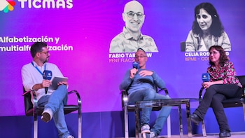 Celia Rosemberg y Fabio Tarasow en las Jornadas de Alfabetización de Ticmas en la Feria del Libro: pensar el aprendizaje desde lo multidimensional a lo largo de la vida