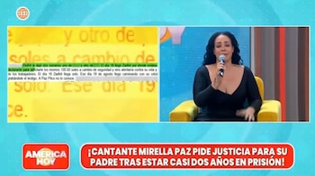 La cantante asegura que existen pruebas que demostrarían su inocencia. Captura: América Hoy.