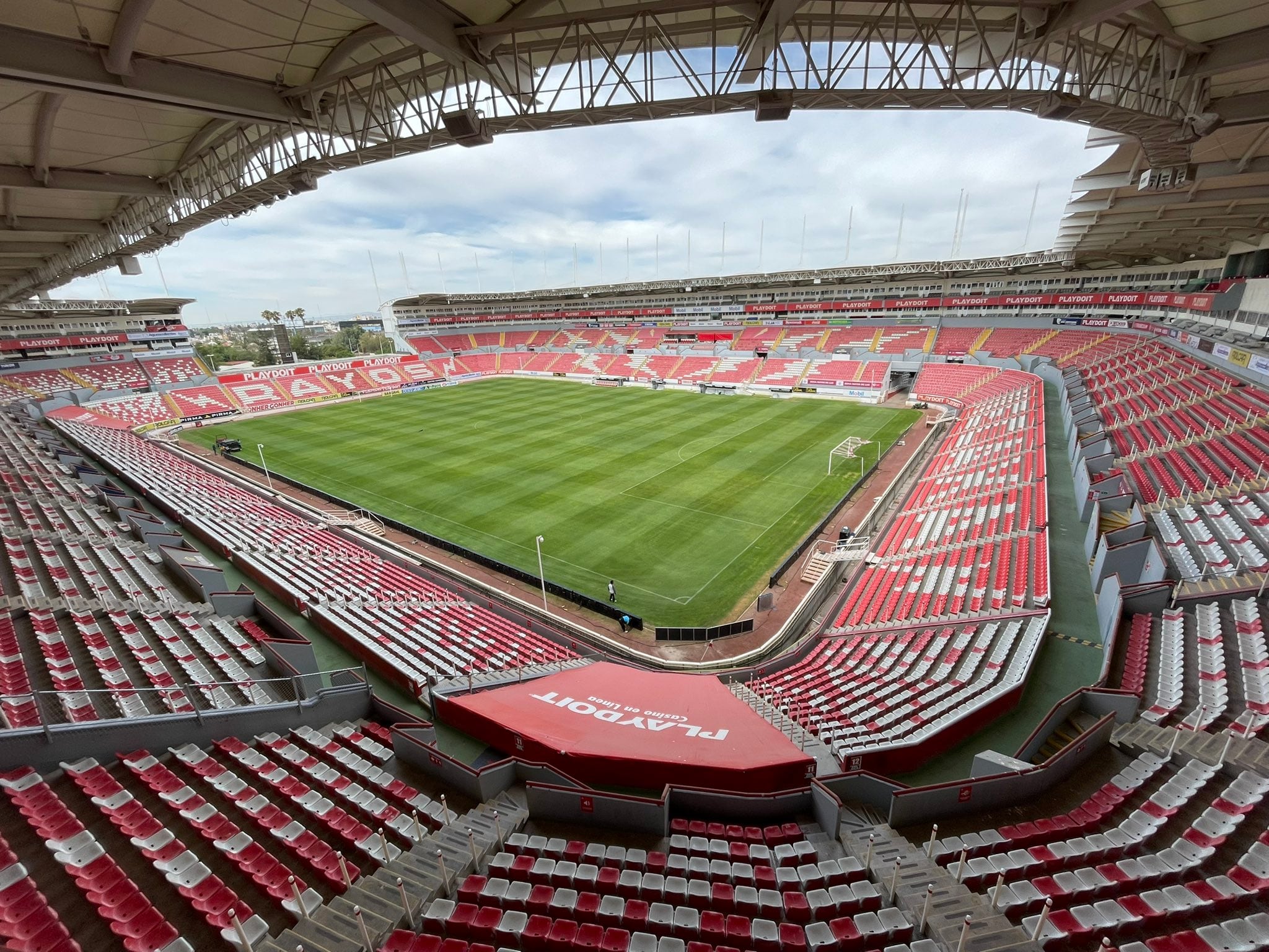 Estadio Victoria de Aguascalientes, casa del Necaxa que enfrentará a León en la Liga MX - crédito @playdoitmexico/X
