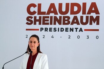 Sheinbaum Pardo omitió hablar sobre si aceptarán cambios a la iniciativa derivado de los foros sobre la reforma. REUTERS/Henry Romero