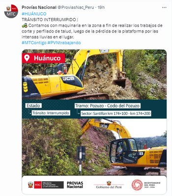 Reporte de Provías Nacional