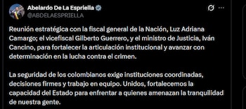 Abelardo de la Espriella - crédito @ABDELAESPRIELLA/X