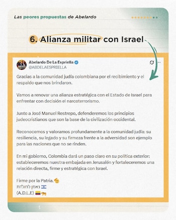 La propuesta de fortalecer una alianza estratégica con Israel generó otro de los reparos de la representante - crédito @mariadelmarpizarro/Instagram
