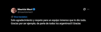 Los mensajes del arco político tras la derrota de la selección argentina ante España en la final del Mundial
