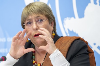 Imagen de archivo de la alta comisionada de la ONU para los derechos humanos, Michelle Bachelet (EFE/EPA/MARTIAL TREZZINI)