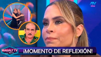 Ethel Pozo rompe en llanto al agradecerle a Magaly Medina por no entrevistar a su padre biológico y se abrazan en vivo: “Tenías límites”