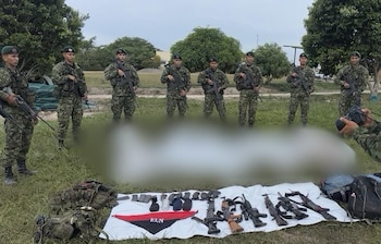 Las autoridades señalaron que alias Niche planeaba ataques con drones cargados con explosivos contra la Fuerza Pública y la población civil - crédito Ejército