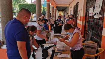 La jornada electoral en Aguililla